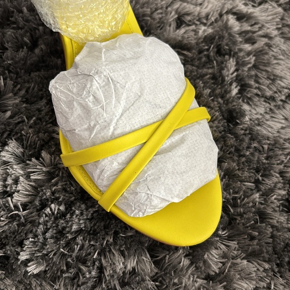 Steve Madden Jypsey Yellow Strappy Heels - Picture 6 of 9